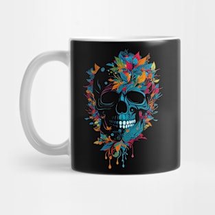 Floral Skull Mug